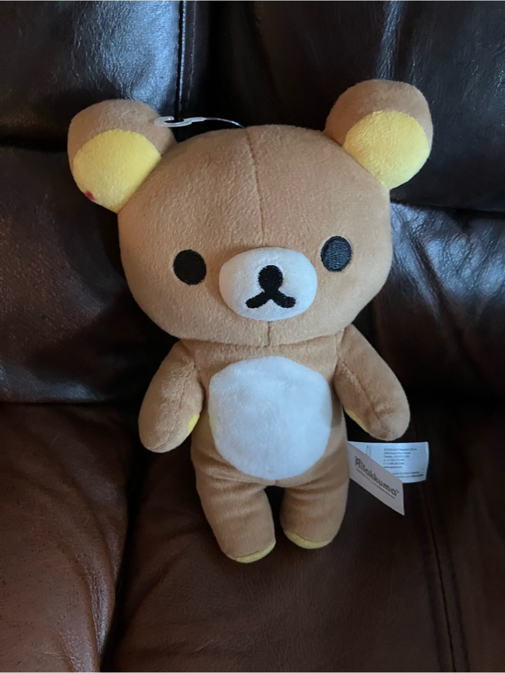 Authentic San-X Rilakkuma Bear Plush w/ Zipper Back in Brown/Collectors item
